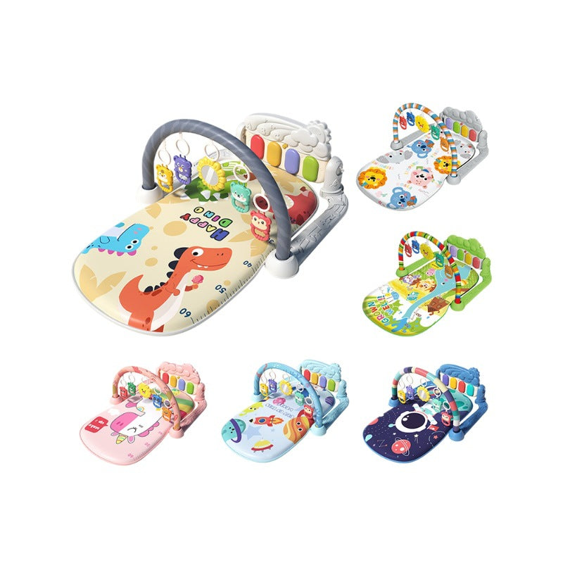 Infant Toy Pedal Piano 0-1 Year Old Baby Music Fitness Stand Pedal Piano Crawling Game Mat Cross-Border