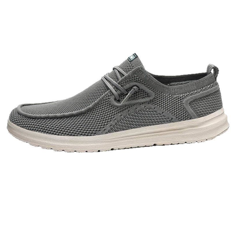 Cross-Border New Men's Ultra-Light Casual Shoes Lazy Slip-Ons Casual Versatile Loafers Canvas Wholesale Men's Shoes