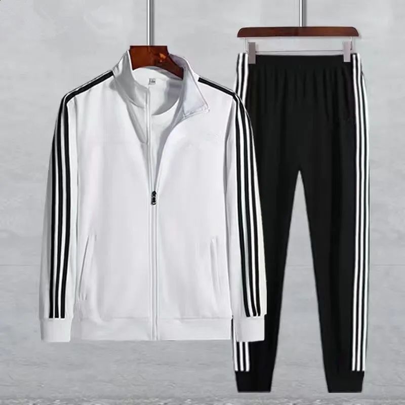 Sportswear Suit Men's And Women's Stand Collar Running Clothes Spring And Autumn Long Sleeve Morning Running Two-piece Suit Versatile Internet Celebrity Slim Fit Couple Style