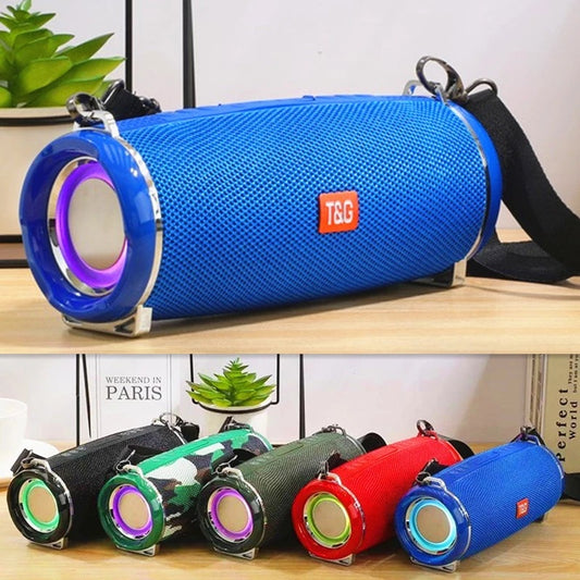 New Model Direct Shipment Tg192 Wireless Bluetooth Speaker With Deep Bass, Waterproof Speaker, Small Drum-Shaped Card-Insert Bluetooth Speaker