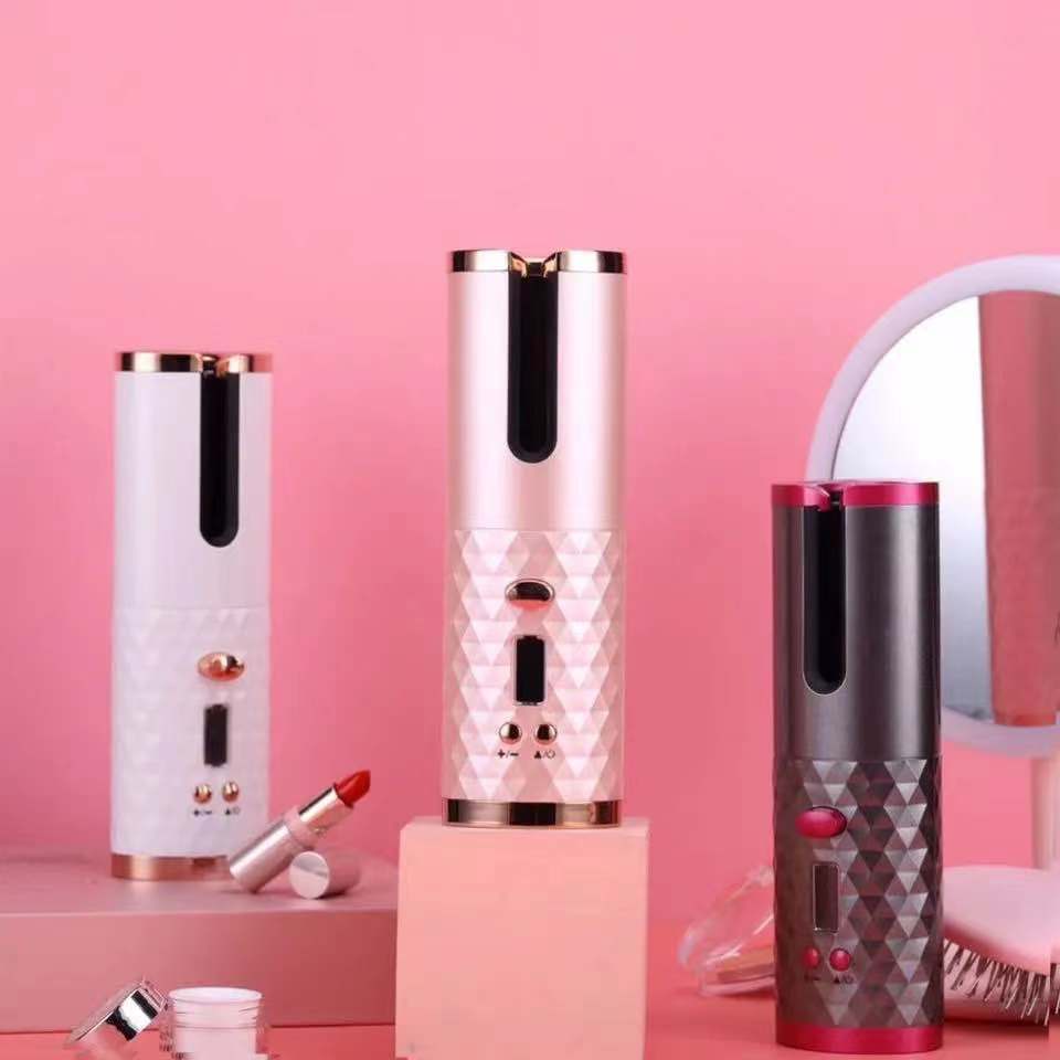 Cross-border Foreign Trade Wireless Hair Curler Hair Curler Portable Usb Charging Lazy Hair Curler Automatic Hair Curler