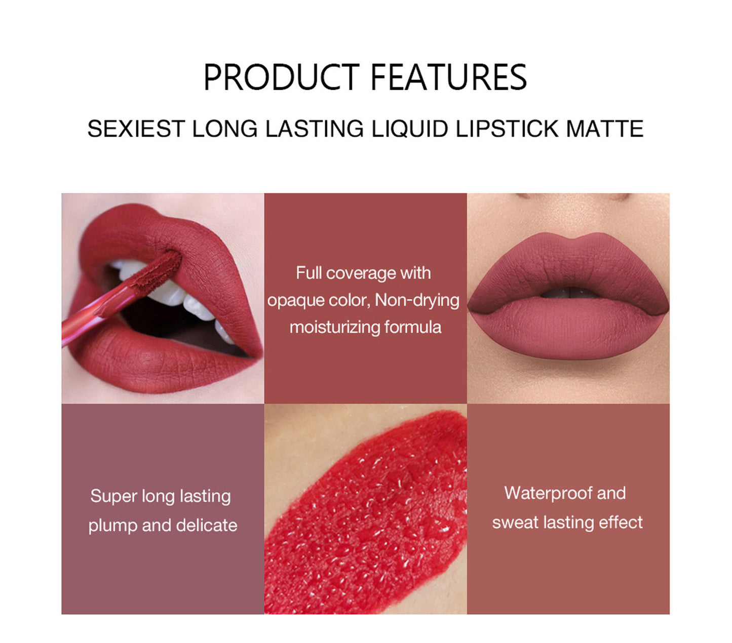Matte Non-stick Cup Waterproof Lipstick Long-lasting Lip Gloss