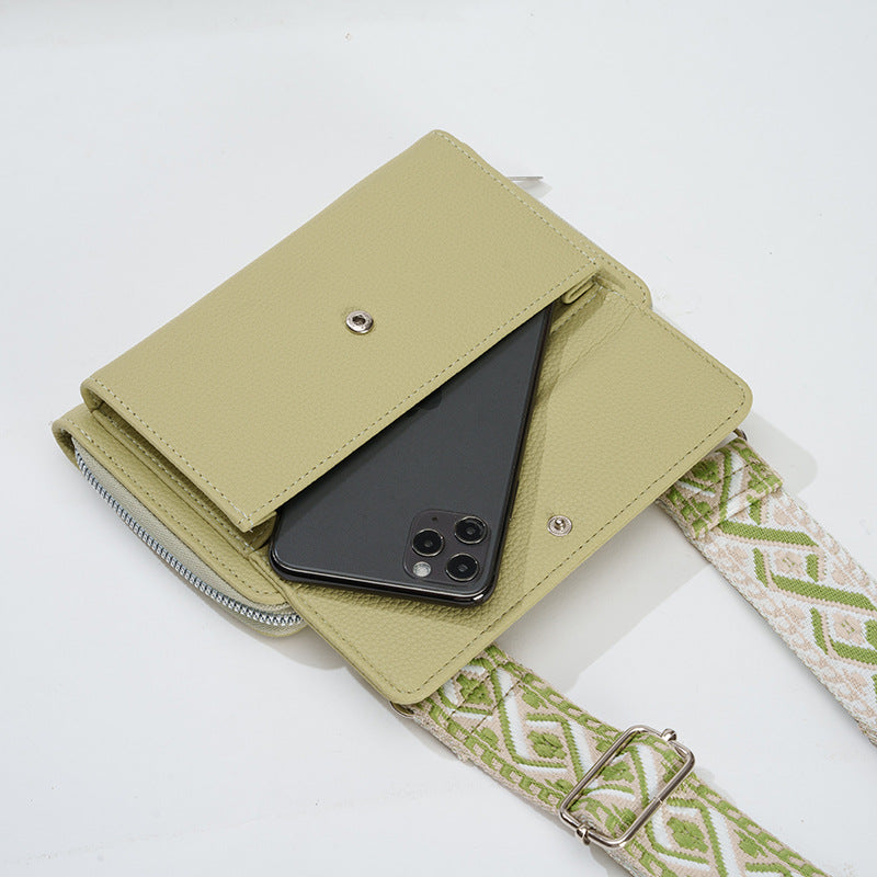 Multifunctional Bag Mobile Phone Bag Ladies Shoulder Bag Horizontal Mobile Phone Satchel 2024 New Amazon Hot Sale