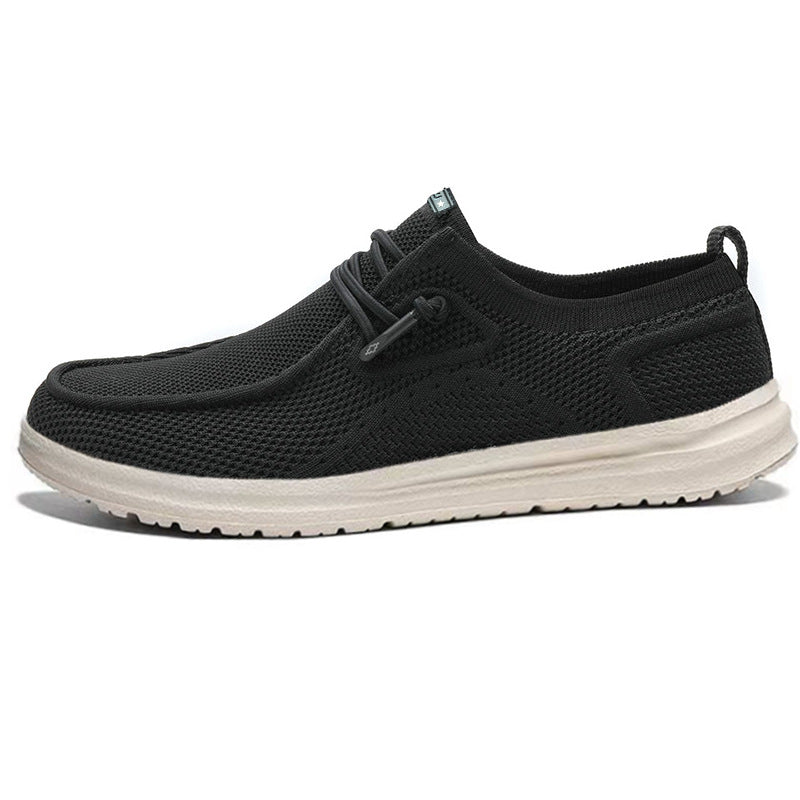 Cross-Border New Men's Ultra-Light Casual Shoes Lazy Slip-Ons Casual Versatile Loafers Canvas Wholesale Men's Shoes