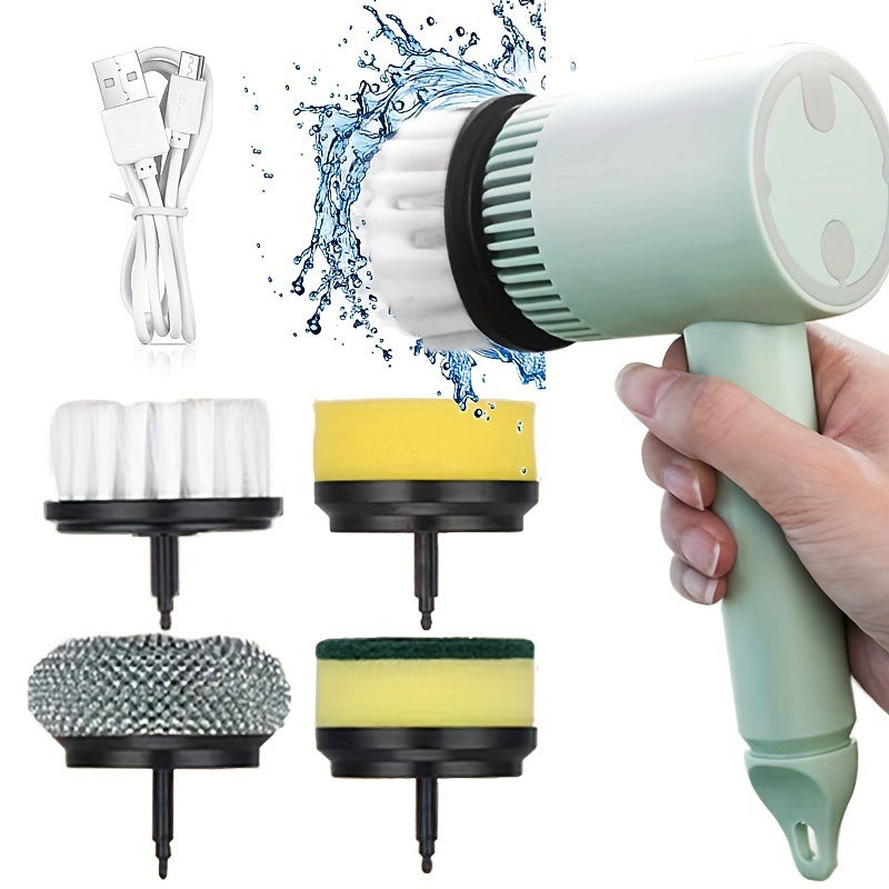 Multifunctional Electric Cleaning Brush Household Toilet Cleaning Artifact Handheld Kitchen Cleaning Brush Wireless Convenient Bowl Brush