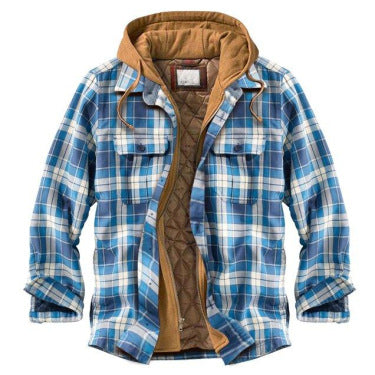 Aliexpress Independent Station Wish2022 Optimized New Plaid Hooded Fashion Jacket 2 3 4 5 6