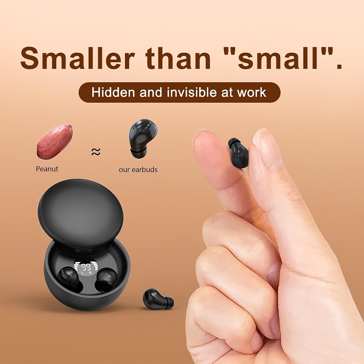 Invisible Smalt Mini Earbuds Wires Ear Buds For Small