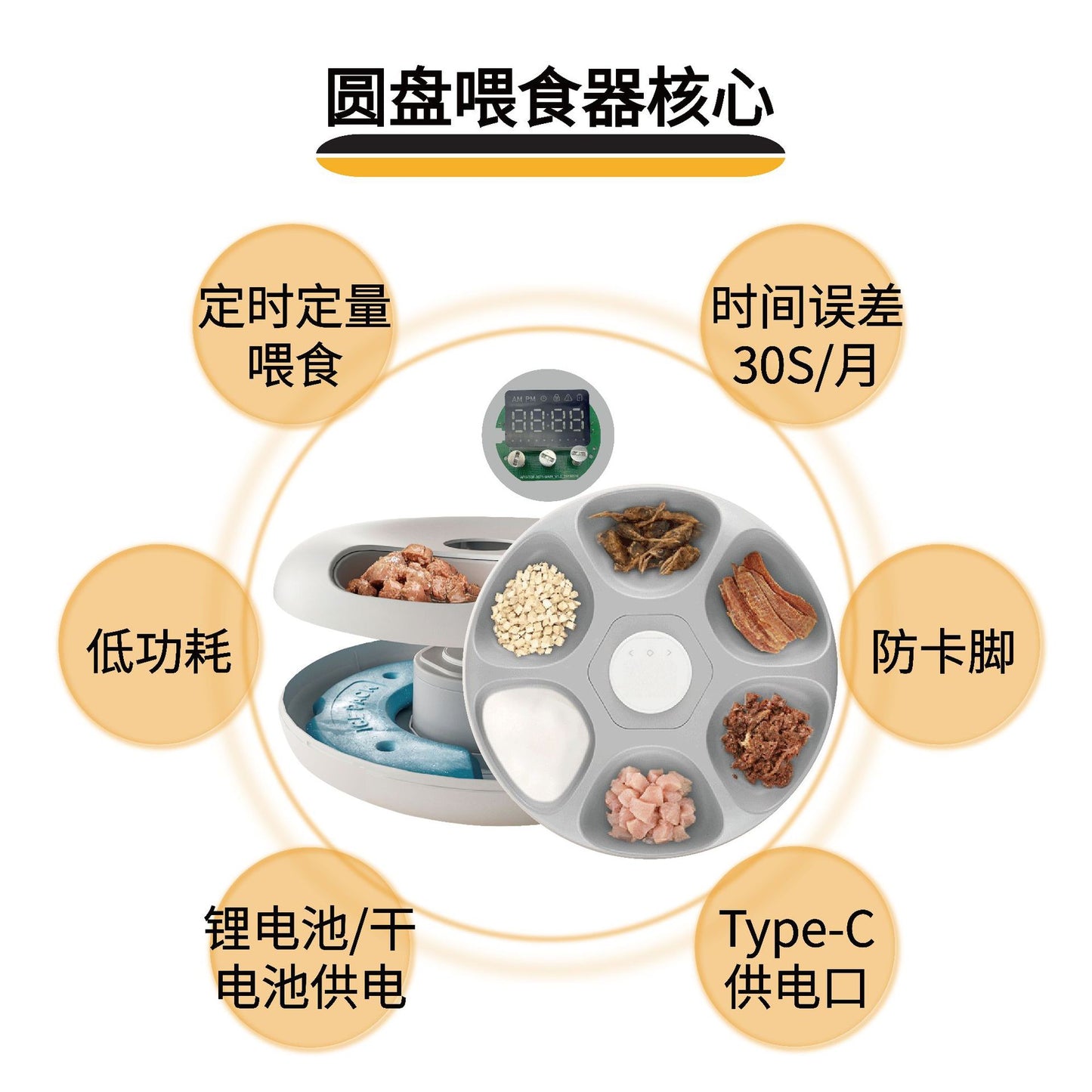 Smart Wet Food Disc Feeder Pcba Solution Development Smart Pet Disc Automatic Feeder Motherboard Development