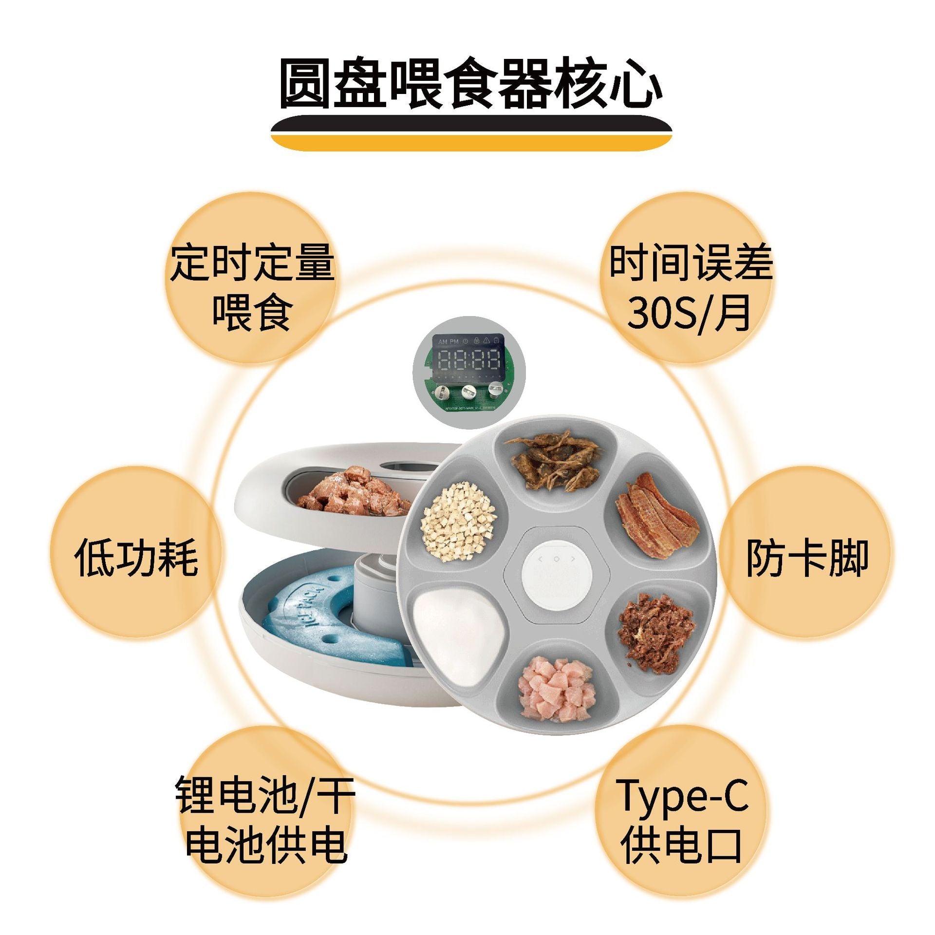Smart Wet Food Disc Feeder Pcba Solution Development Smart Pet Disc Automatic Feeder Motherboard Development