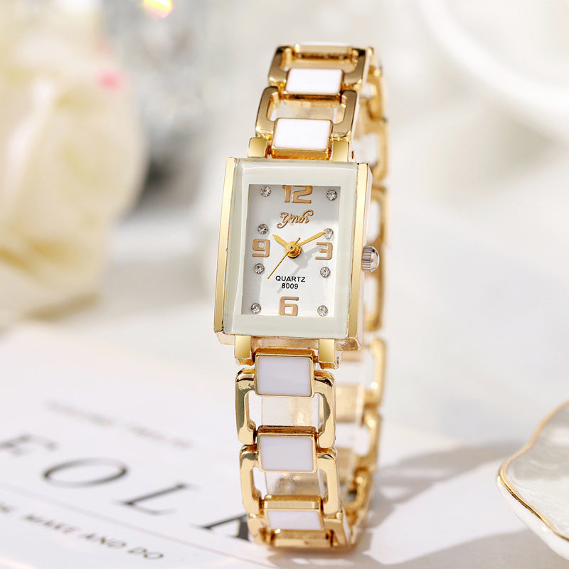 Women's Watch Ceramic Strap Fashion Personality Trend Foreign Trade Explosions Bracelet Quartz Wristwatch Advanced Sense Light Luxury Style