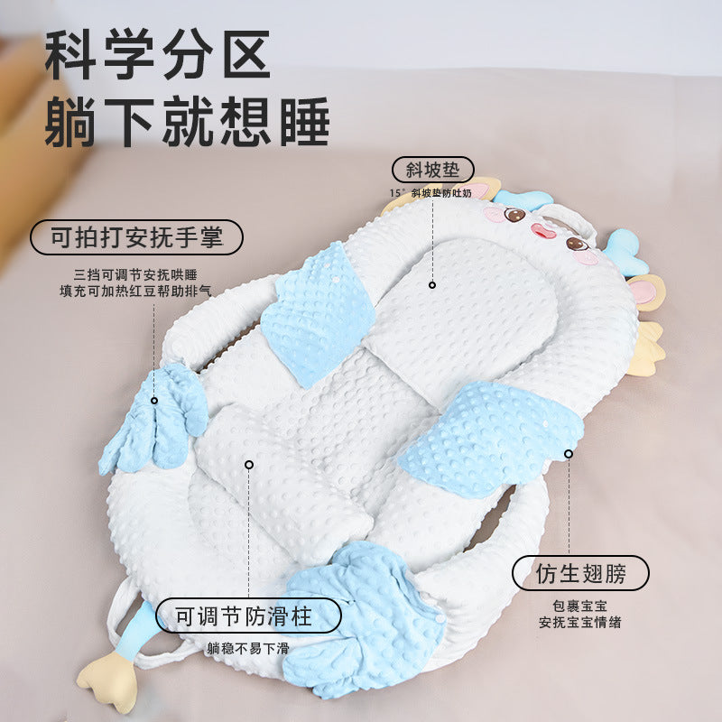 Bed-In-Bed Baby Newborn Anti-Pressure Baby 0 To 3 Years Old Anti-Jump Sleeping Artifact Anti-Choking Milk Spit Sleeping Pad Sleeping Nest