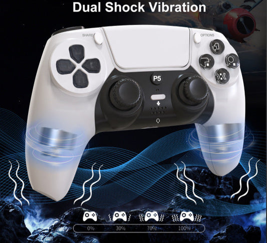 Manufacturer Ps5 Handle With Light 4.0 Bluetooth Wireless Ps5 Game Handle Six-Axis Somatosensory Vibration Ps5 Wireless Handle