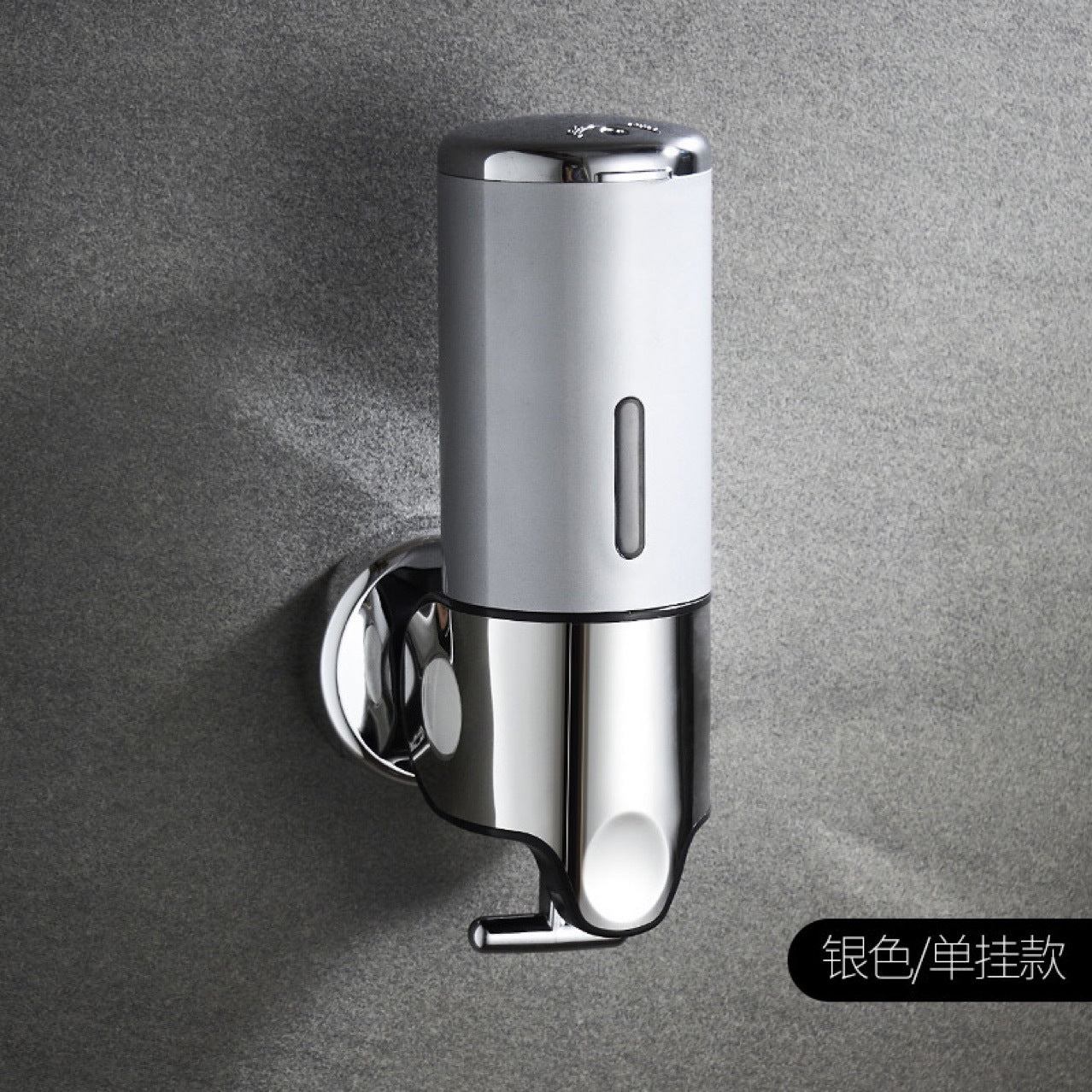 Stainless Steel Pull Rod Three-head Soap Dispenser Manual Pressing Shampoo & Shower Gel Soap Dispenser Hotel Toilet Pressing Soap