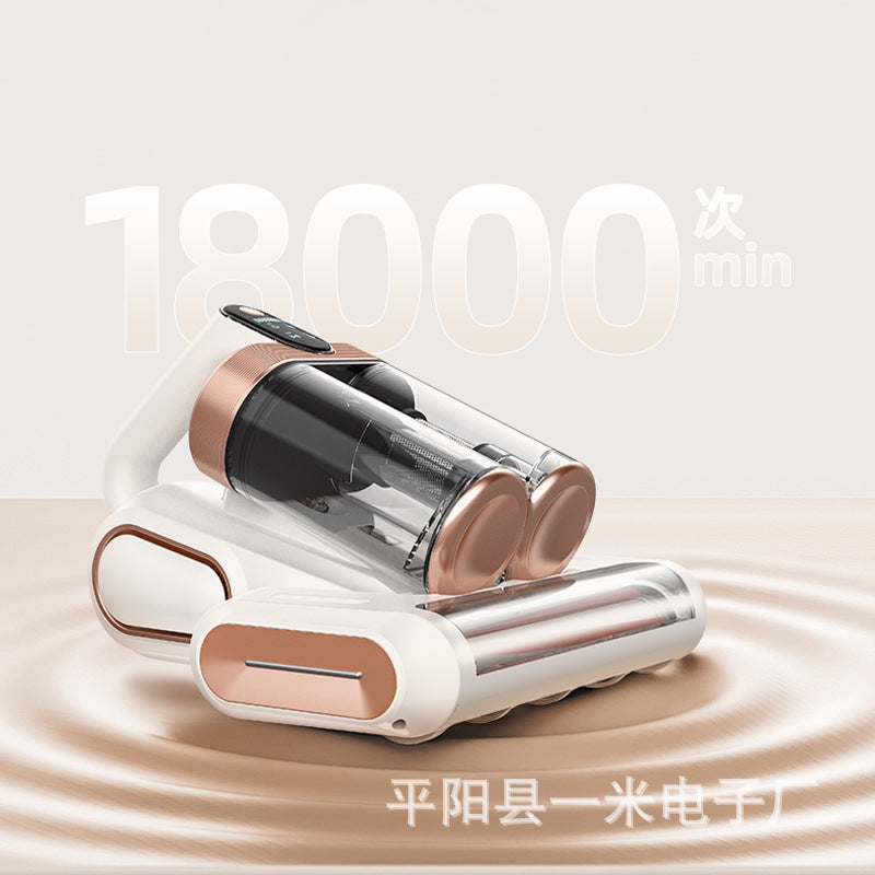 New Double Dust Cup Roller Portable Household Sterilization Mite Removal Bed Vacuum Cleaner Strong Suction Large Suction Mite Removal Instrument