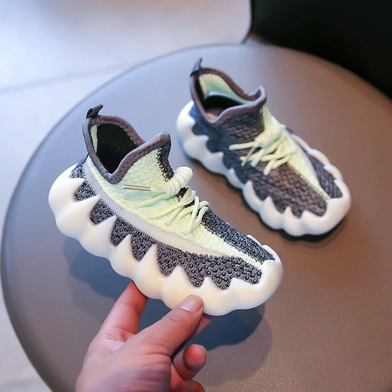 Children's Sneakers Summer New Octopus Boys Shoes Mesh Breathable Soft Sole Middle And Big Kids Girls Coconut Shoes