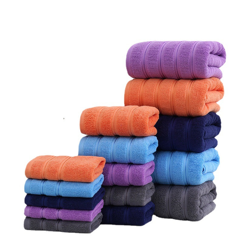 Cross-Border Wholesale Cotton Thickened Three-Piece Business Face Towel Absorbent Cotton Home Hotel Gift Box Gift Towel