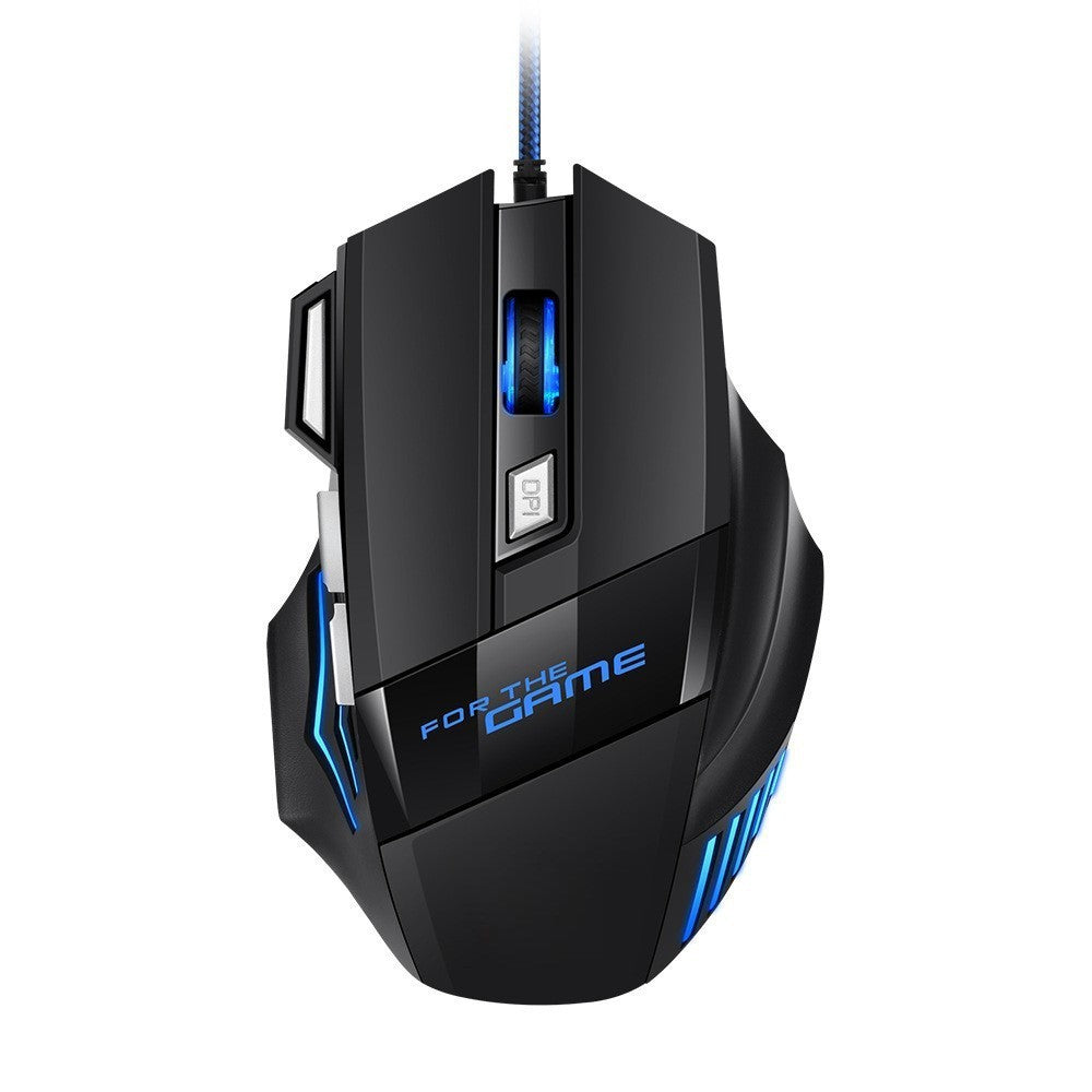 Cross-border Factory In Stock Wholesale G6 Wired Game Mouse 7-button Colorful Breathing Light-emitting Chicken E-sports Mouse
