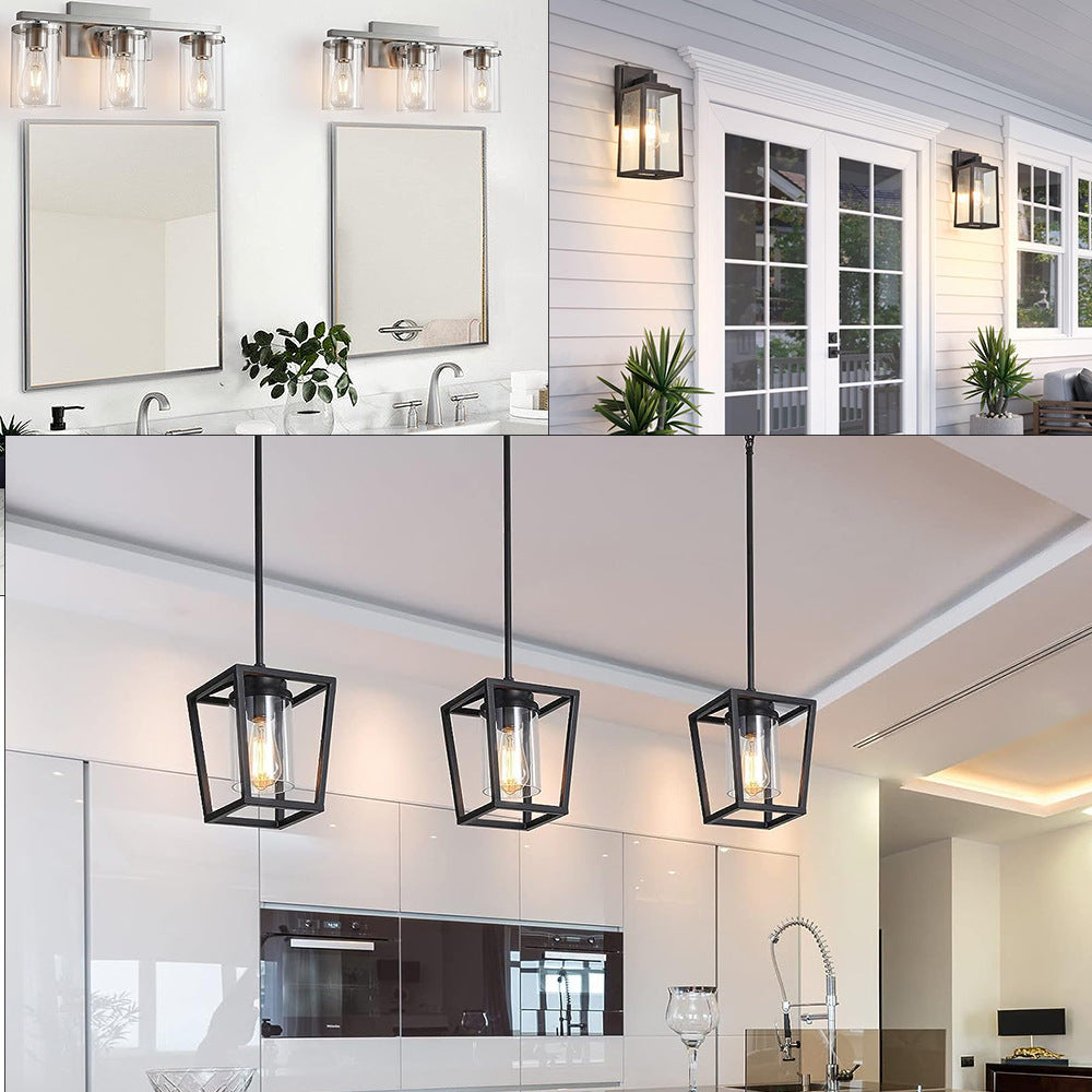 Cross-Border New Product Buckle Lamp Head Ring Lighting Accessories Lamp Cup Lamp Plate Lampshade Lamp Accessories Heightened Metal Clasp