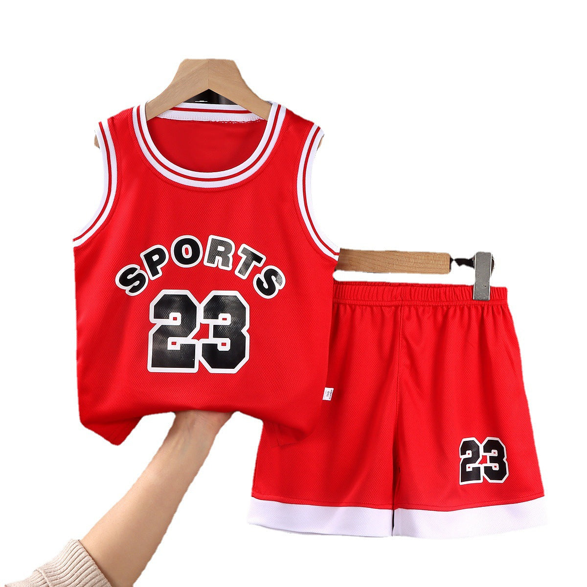 Basketball Uniforms For Boys And Girls, Team Uniforms, Outdoor Sportswear, Handsome Short-Sleeved Training Uniforms For Middle-Aged And Older Children, Jerseys