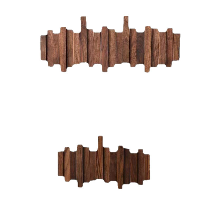 Piano Key Solid Wood Clothes Hanger Wall Sticky Hook Coat Hook Wall Hook Behind Door Entrance Door Coat Hook