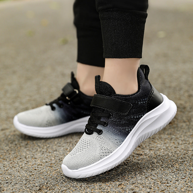 Girls' Sneaker 7-12 Years Old Trendy Shoes 2024 Spring And Autumn New Boys' Light Soft Sole Running Shoes
