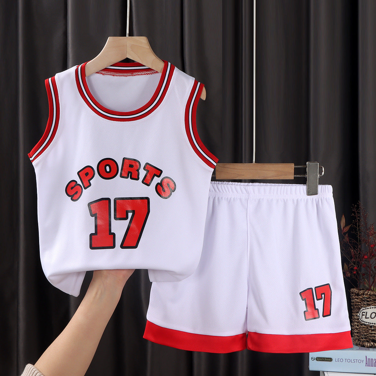 Basketball Uniforms For Boys And Girls, Team Uniforms, Outdoor Sportswear, Handsome Short-Sleeved Training Uniforms For Middle-Aged And Older Children, Jerseys