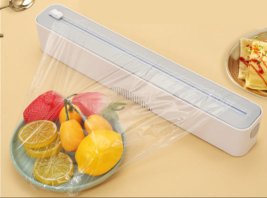 Coil Film Cutter Baking Tin Paper Two-way Sliding Knife Cutting Box Household Magnetic Wall-mounted Storage Box Storage Rack