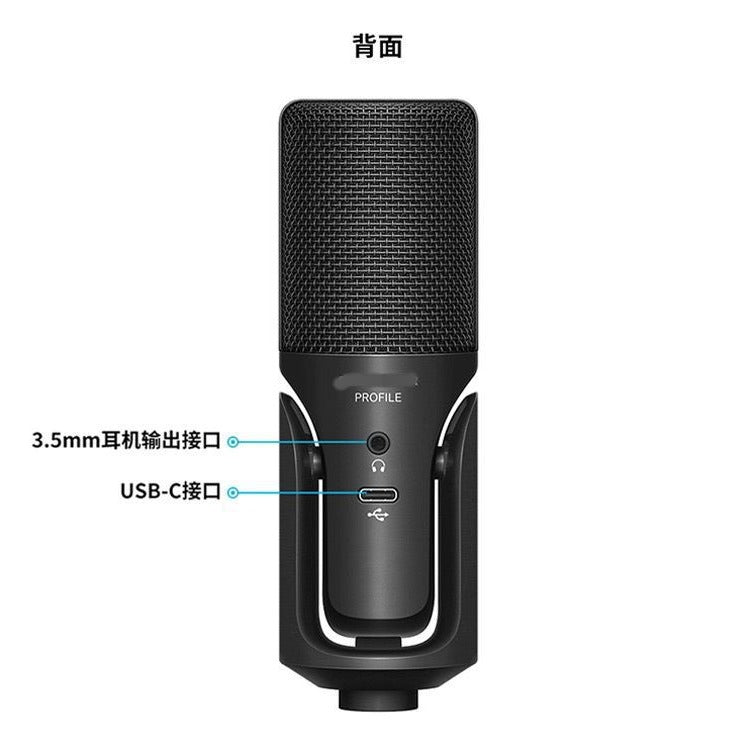Cross-border Supply Of Senhai Profile Usb Condenser Microphone Computer Live Karaoke Dubbing Recording Desktop Microphone