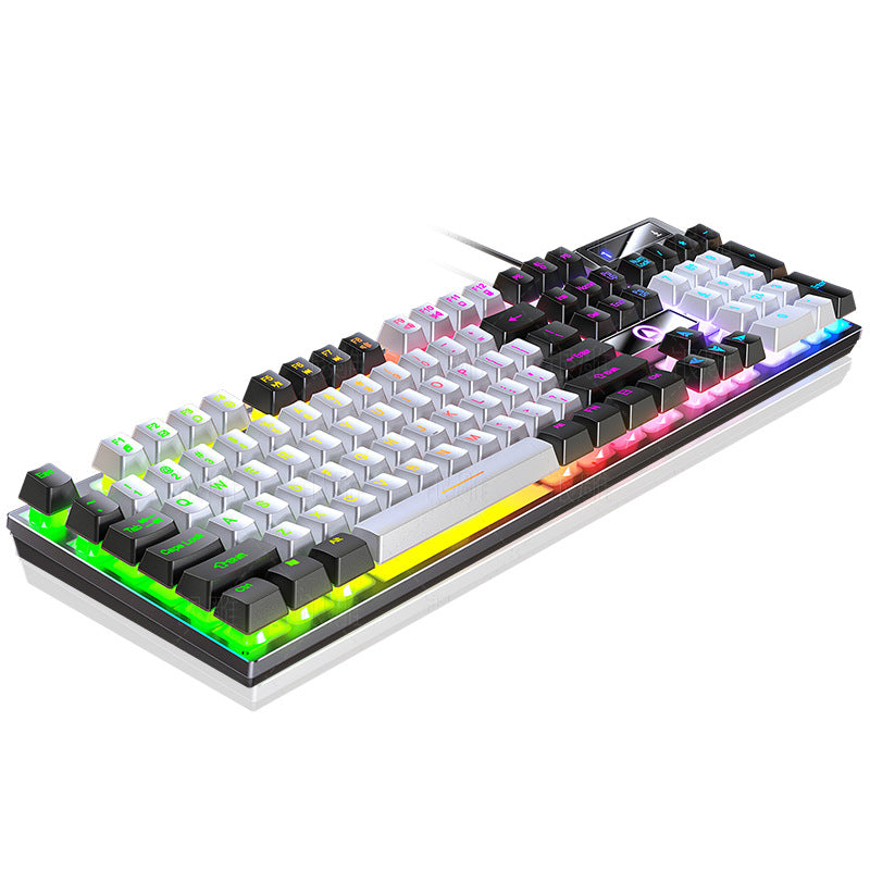 Silver Carving K500 Game Wired Keyboard Color Matching Luminous Mechanical Feel Desktop Computer Accessories Cross-border Batch AliExpress