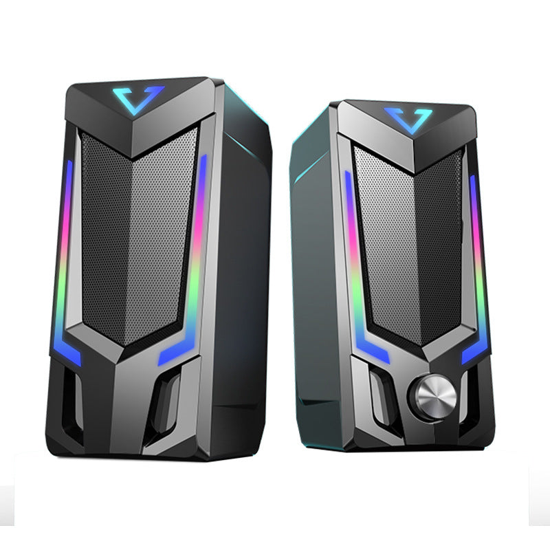 Cross-border Computer Wired Bluetooth Stereo Desktop RGB Creative Personality USB Small Speaker Desktop Subwoofer Wholesale