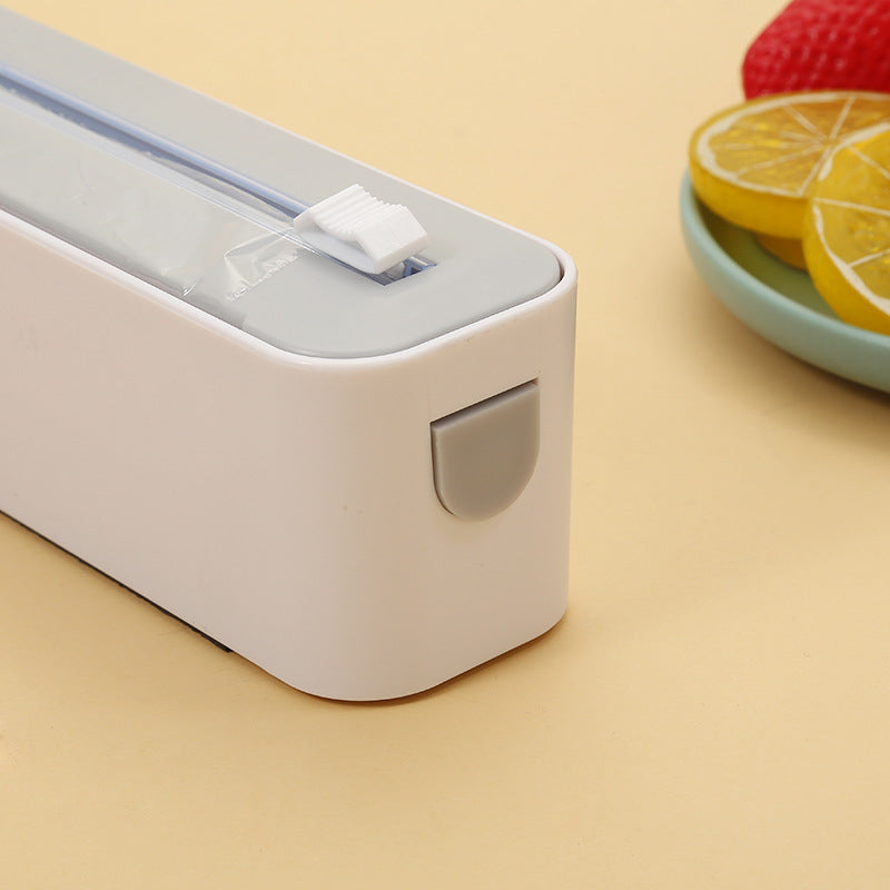 Coil Film Cutter Baking Tin Paper Two-way Sliding Knife Cutting Box Household Magnetic Wall-mounted Storage Box Storage Rack