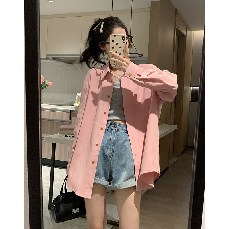2023 Summer New Arrival High Waist Denim Shorts Women's Loose Curl Edge Flower Bud Wide Leg Pants All-Match Slim A- Line Hot Pants