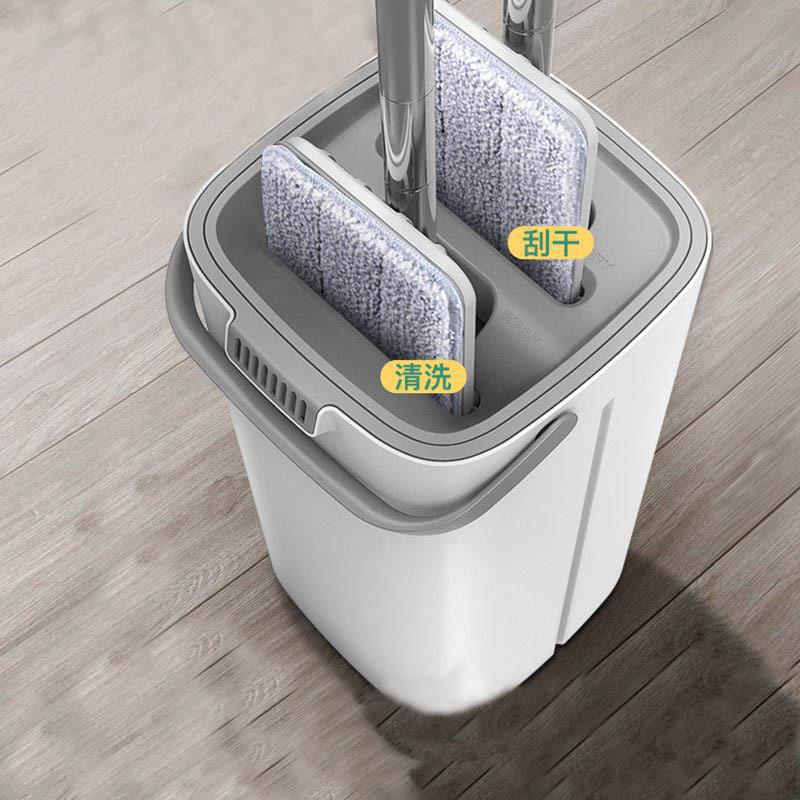 Household Mop A Mop Clean Artifact Rotatable Dry And Wet Separation Mop Hand-free Flat Mop Barrel Suit Wholesale