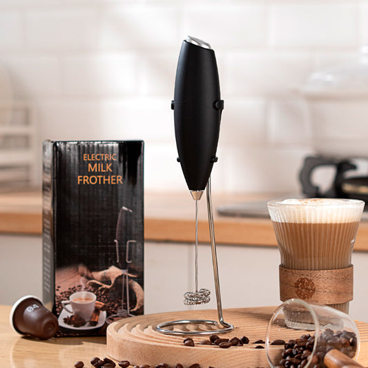 Wireless Electric Milk Foamer Coffee Mixer Small Egg Beater Baking Tools Household Bracket Milk Foamer
