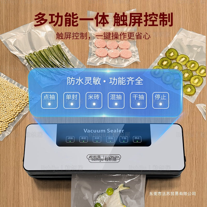 Fully Automatic Household Vacuum Sealing Machine Food Packaging Machine Small Fresh-Keeping Sealing Plastic Sealing Machine Vacuum Snacks