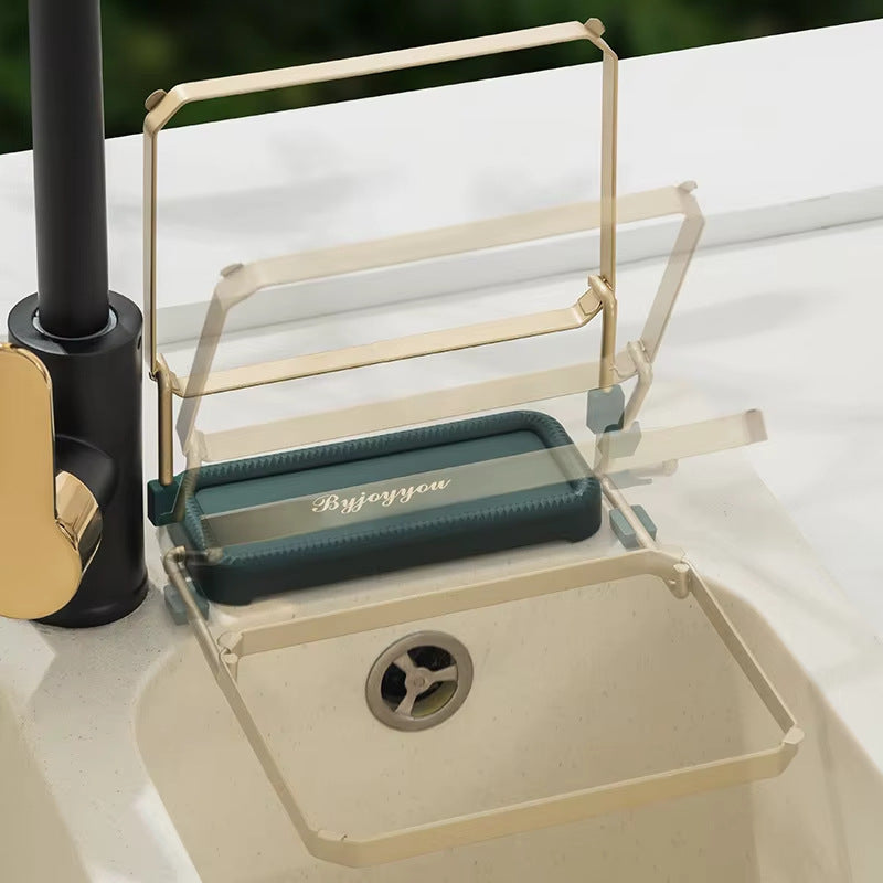 Kitchen Drain Rack Sink Drain Blue Seamless Creative Multifunctional Dry And Wet Separation Plastic Vegetable Washing Pool Filter Basket