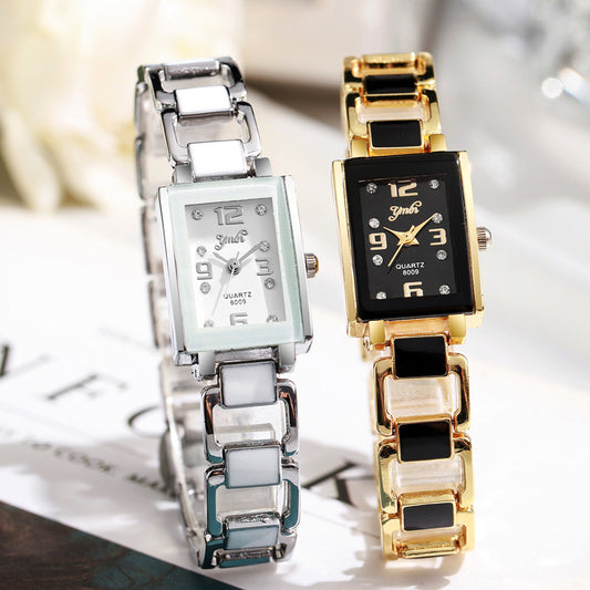 Women's Watch Ceramic Strap Fashion Personality Trend Foreign Trade Explosions Bracelet Quartz Wristwatch Advanced Sense Light Luxury Style
