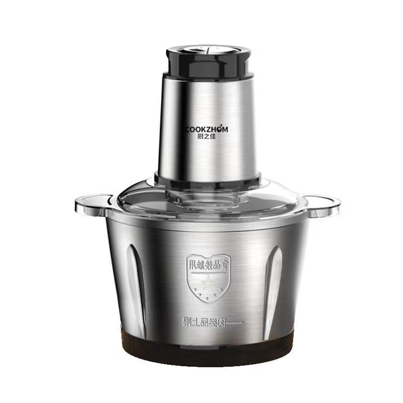 Cross-border Household Electric Meat Grinder Stainless Steel Multi-function Mixer Cooking Machine Minced Meat Food Supplement Small Large Capacity