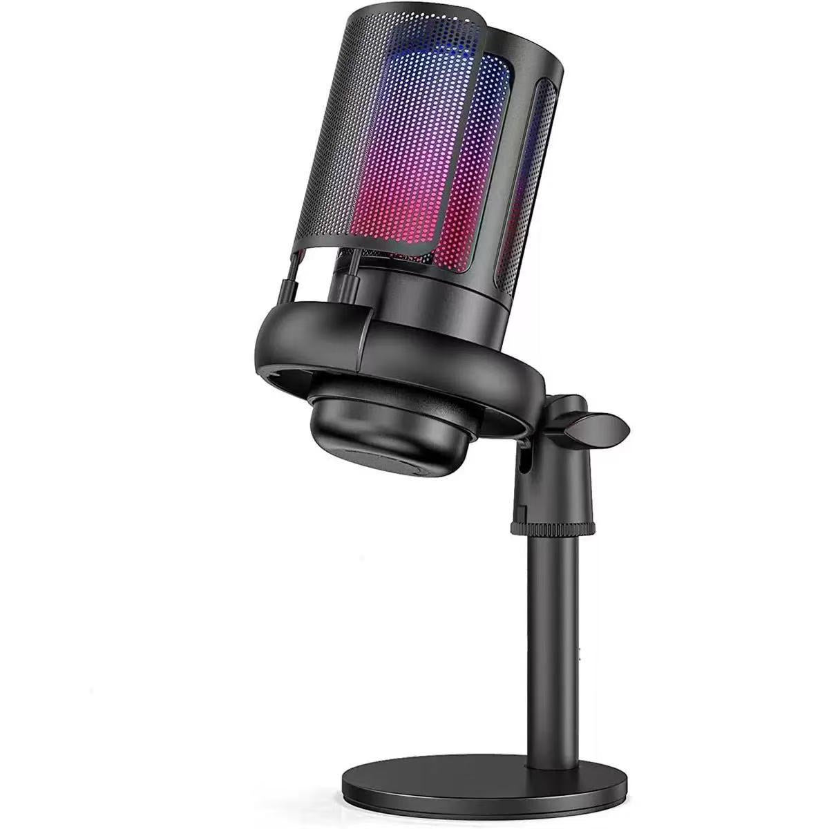 Cross-Border New USB Condenser Microphone Me6S Live Recording Microphone Singing Recording Condenser Mic