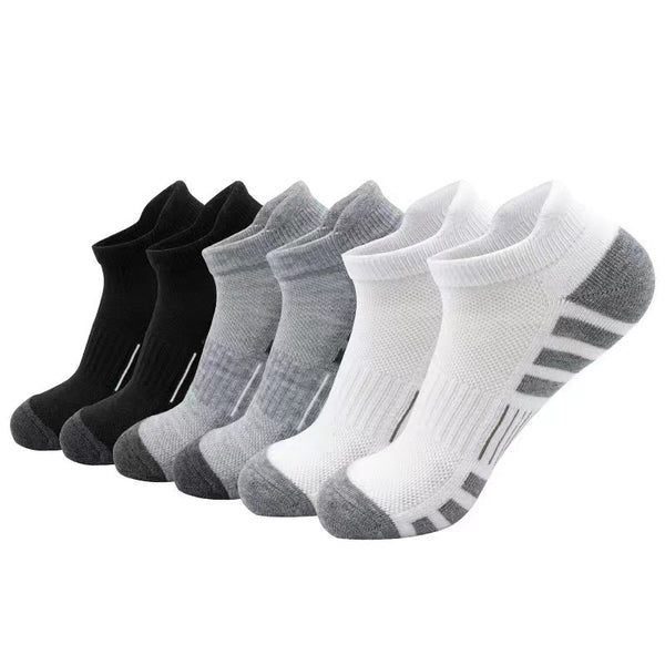Amazon Basketball Socks Black And White Grey Plus Size Sweat Absorbent Breathable Short Socks Fitness Training Elite Running Sports Socks