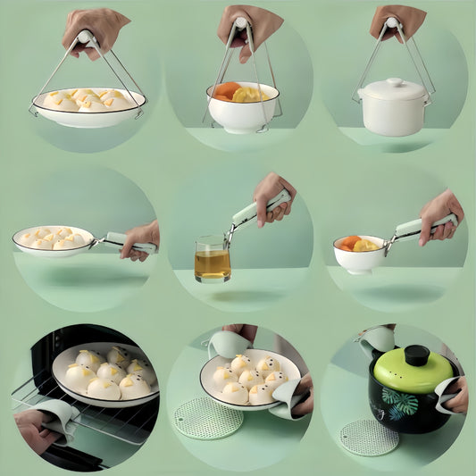 Cross-border Anti-scalding Clip Plate Holder Kitchen Household Non-slip Bowl Clip Plate Clip Casserole Steaming Hand Clip Bowl Clip