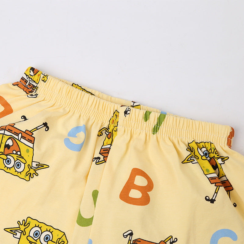 Pajamas For Kids Kidsren's Clothing New Kidsren's Summer Pajamas Thin Cute Cartoon Short-Sleeved Shorts Set