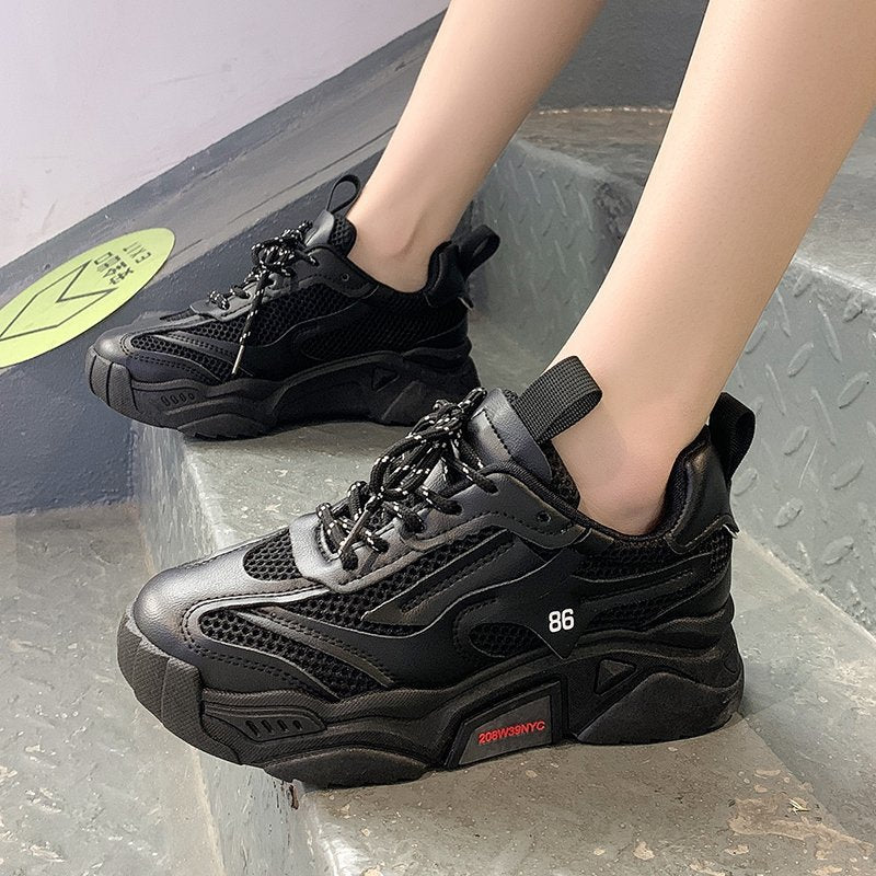 Torre Shoes Women's 2024 New Thick Bottom Increased Sneaker Women's Internet Celebrity Candy Color Ins Elegant Goddess Style