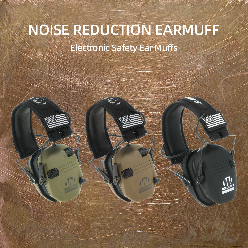 Tactical Hunting Electronic Shooting Earmuffs Anti-noise Headset Sound Amplification Impact Hearing Protection Headphone