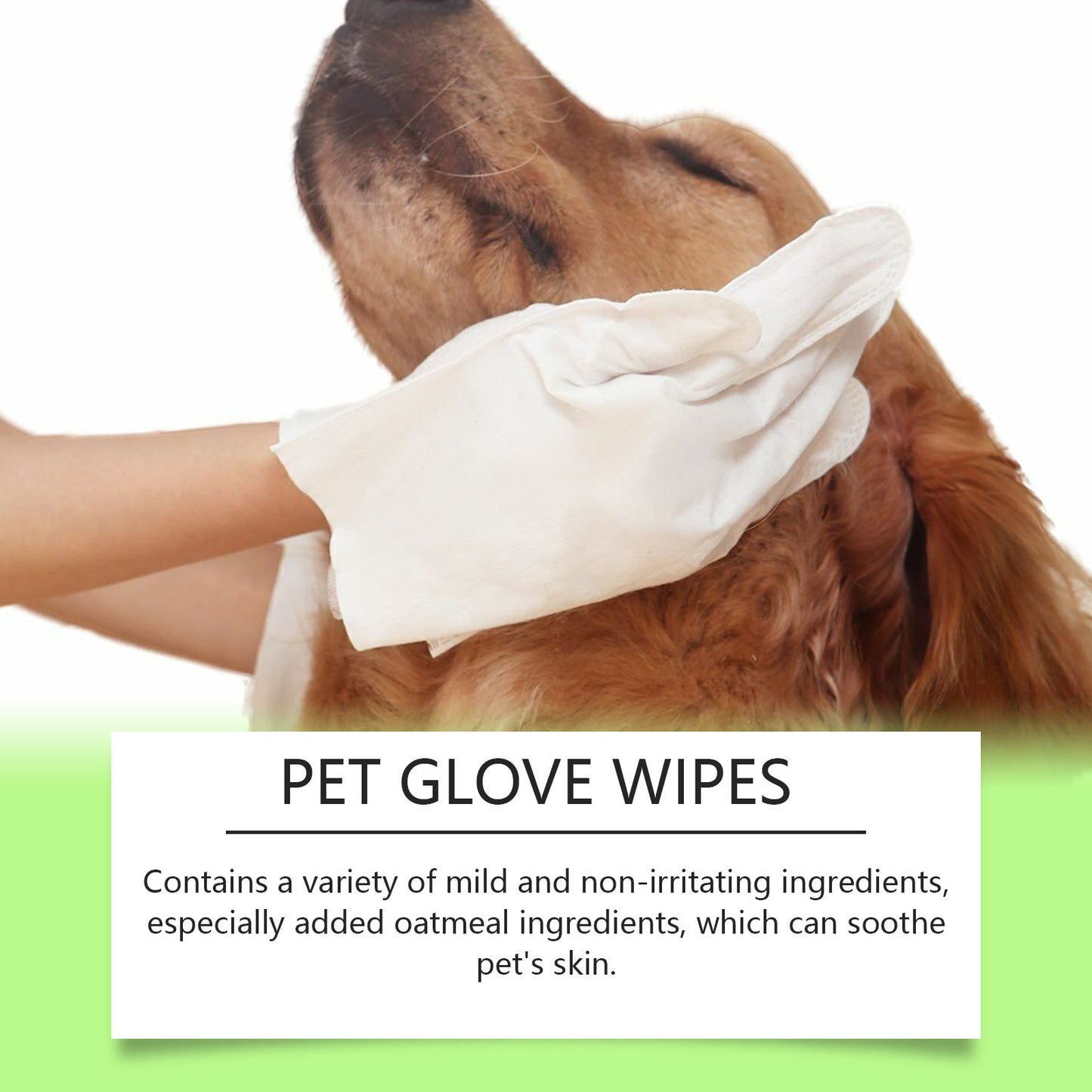 Yegbong Pet Cleaning Disposable Gloves No Bath Cleaning Gloves For Cleaning Cat And Dog Dirt And Odor