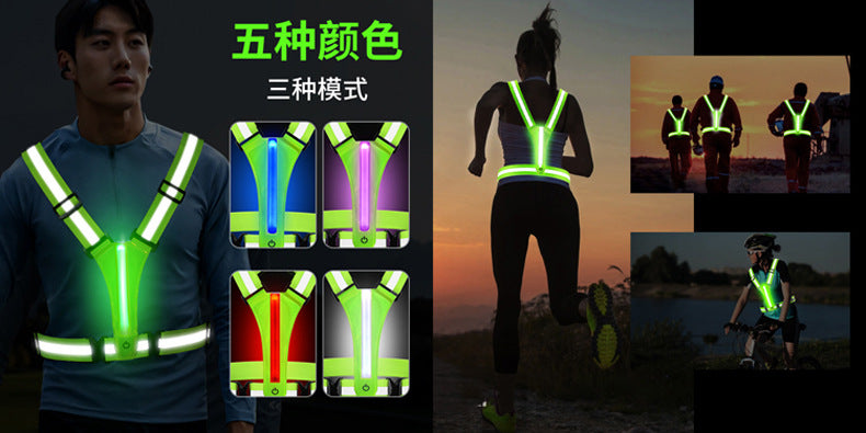 Factory Direct Reflective Vest Reflective Vest Traffic Safety Reflective Clothing Reflective Strap A Generation Of Hair