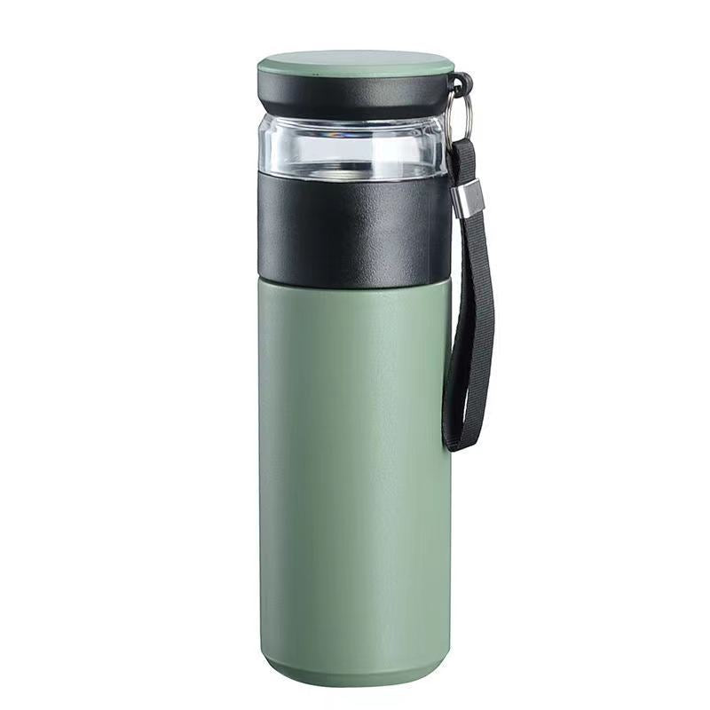 Tea Water Separation Vacuum Insulation Cup Men's Office Tea High Color Value Car High-Grade 304 Stainless Steel Portable Cup