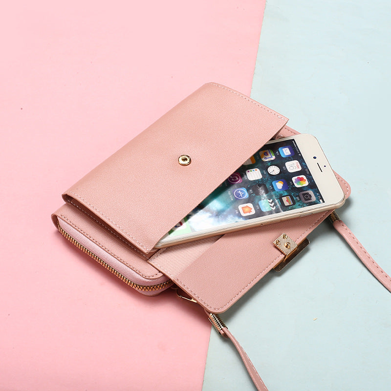 Summer Summer Super Hot Crossbody Small Bag Girl's 2024 New Black Mini Walking Texte Niche Mobile Phone Bag