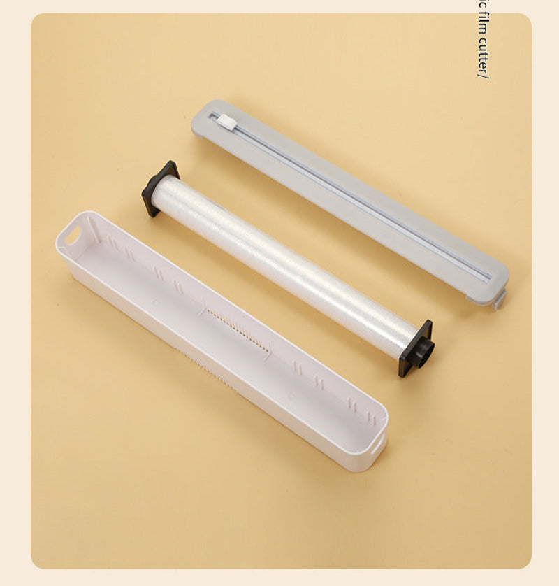 Coil Film Cutter Baking Tin Paper Two-way Sliding Knife Cutting Box Household Magnetic Wall-mounted Storage Box Storage Rack