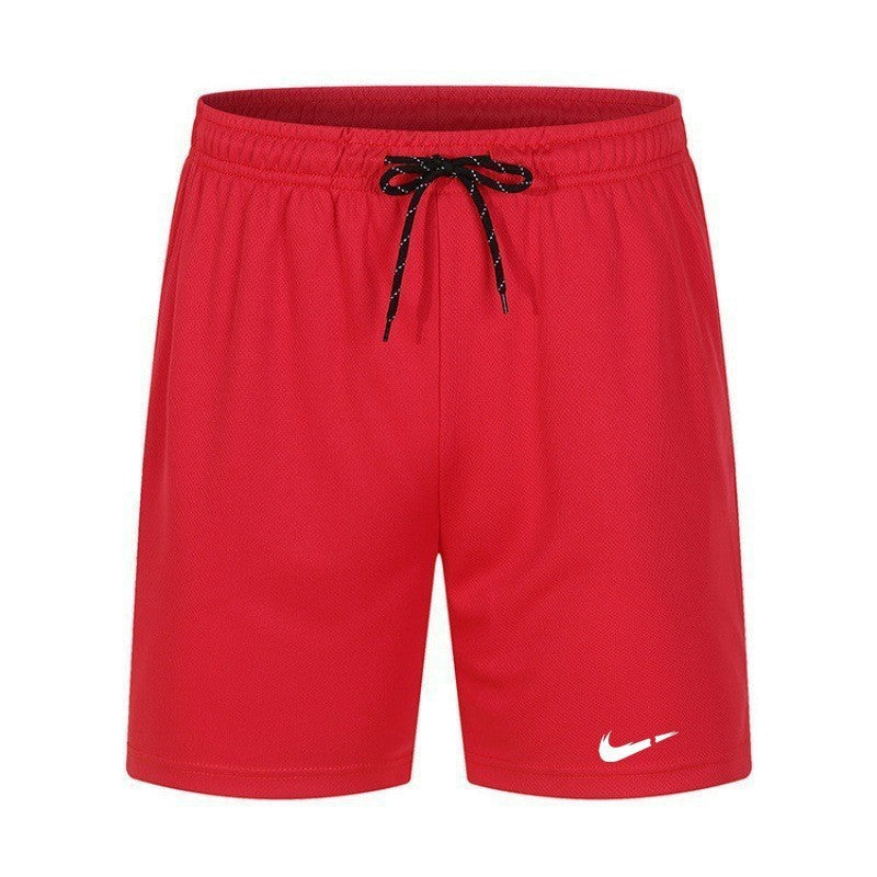 Cross-Border Amazon Summer Men's Mid-Waist Lace-Up Quick-Drying Mesh Shorts Large Size Casual Versatile Beach Shorts
